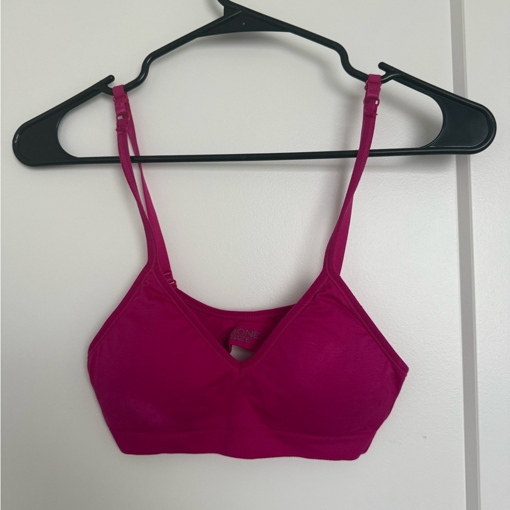 Pink Bralette with Adjustable Straps